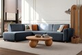Coltar, Atelier del Sofa, 752EST1339, Lemn de carpen;PAL, Albastru