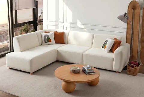 Coltar, Atelier del Sofa, 752EST1332, Lemn de carpen;PAL, Alb