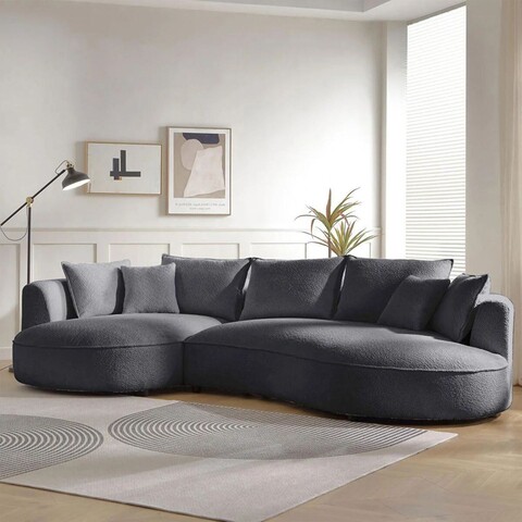 Coltar, Atelier del Sofa, 752EST1347, Lemn de carpen;PAL, Gri inchis