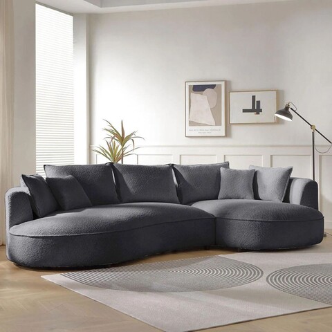 Coltar, Atelier del Sofa, 752EST1346, Lemn de carpen;PAL, Gri inchis