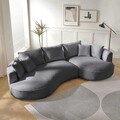 Coltar, Atelier del Sofa, 752EST1346, Lemn de carpen;PAL, Gri inchis