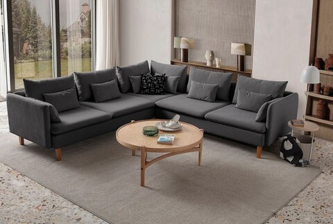 Coltar, Atelier del Sofa, 752EST1328, Lemn de carpen;PAL, Antracit
