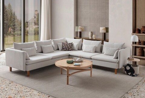 Coltar, Atelier del Sofa, 752EST1331, Lemn de carpen;PAL, Crem