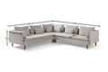 Coltar, Atelier del Sofa, 752EST1331, Lemn de carpen;PAL, Crem