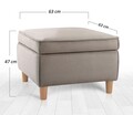 Taburet, Atelier del Sofa, 209FLF1418, Bumbac, Maro