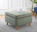 Taburet, Atelier del Sofa, 209FLF1420, Bumbac, Verde