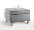 Taburet, Atelier del Sofa, 209FLF1417, Bumbac, Gri