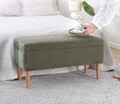 Taburet, Atelier del Sofa, 209FLF1411, 50% bumbac, 50% in, Verde
