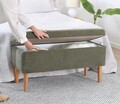 Taburet, Atelier del Sofa, 209FLF1411, 50% bumbac, 50% in, Verde