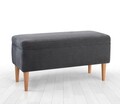Taburet, Atelier del Sofa, 209FLF1409, 50% bumbac, 50% in, Gri