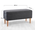 Taburet, Atelier del Sofa, 209FLF1409, 50% bumbac, 50% in, Gri