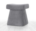 Taburet, Atelier del Sofa, 209FLF1446, Bumbac, Gri