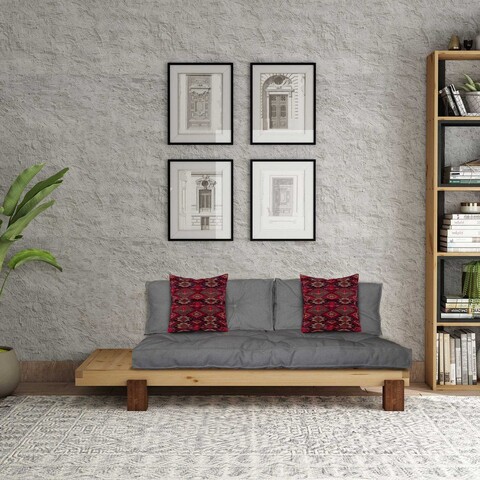 Șezlong, Atelier del Sofa, 135PLT1110, Lemn , Natural / Gri