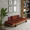 Șezlong, Atelier del Sofa, 135PLT1111, Lemn , Natural / Roșu-țiglă