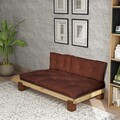 Șezlong, Atelier del Sofa, 135PLT1111, Lemn , Natural / Roșu-țiglă
