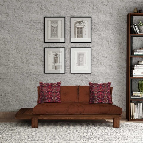 Șezlong, Atelier del Sofa, 135PLT1105, Lemn, Nuc / Tigla Rosie