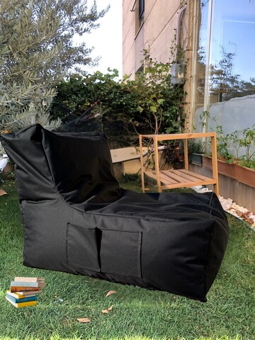 Fotoliu puf Bean Bag, Atelier del Sofa, 535PFT1205, Poliester, Negru