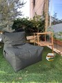 Fotoliu puf Bean Bag, Atelier del Sofa, 535PFT1199, Poliester, Gri