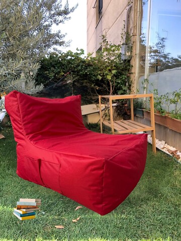Fotoliu puf Bean Bag, Atelier del Sofa, 535PFT1200, Poliester, Rosu