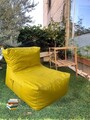 Fotoliu puf Bean Bag, Atelier del Sofa, 535PFT1204, Poliester, Galben