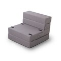 Fotoliu extensibil, Atelier del Sofa, 363SLD1154, Spuma elastica, Gri