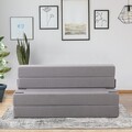 Canapea extensibila 2 locuri, Atelier del Sofa, 363SLD1128, Poliester, Gri