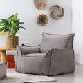Fotoliu, Atelier del Sofa, 363SLD1147, Textil, Gri deschis