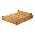 Canapea extensibila 2 locuri, Atelier del Sofa, 363SLD1112, Tesatura Boucle, Galben mustar