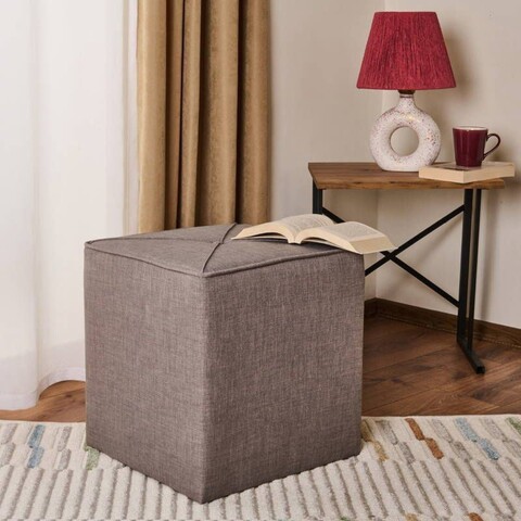 Taburet, Atelier del Sofa, 558ZEN1377, Lemn de brad, Gri