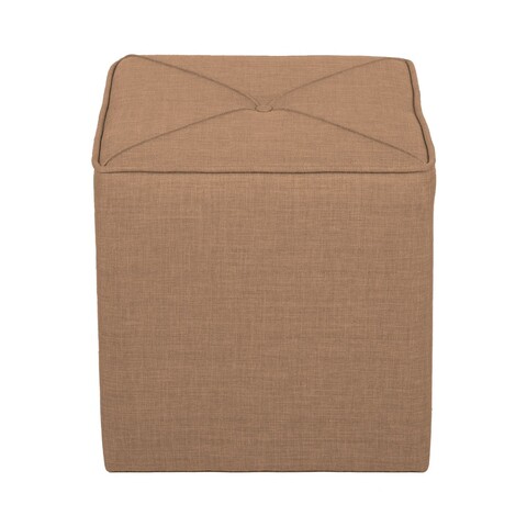 Taburet, Atelier del Sofa, 558ZEN1376, Lemn de brad, Suede