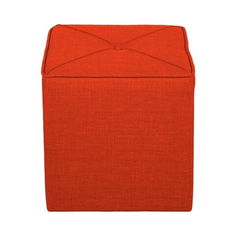 Taburet, Atelier del Sofa, 558ZEN1381, Lemn de brad, Caramiziu