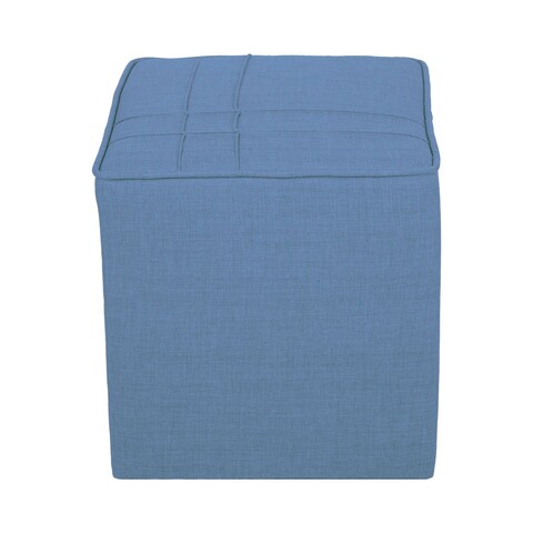 Taburet, Atelier del Sofa, 558ZEN1372, Lemn de brad, Albastru