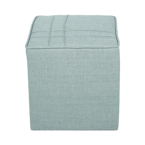 Taburet, Atelier del Sofa, 558ZEN1370, Lemn de brad, Verde petrol