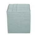 Taburet, Atelier del Sofa, 558ZEN1370, Lemn de brad, Verde petrol