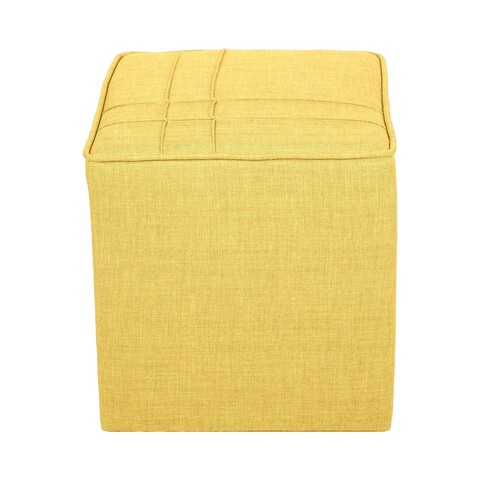 Taburet, Atelier del Sofa, 558ZEN1371, Lemn de brad, Galben