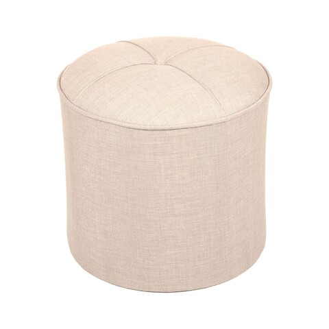 Taburet, Atelier del Sofa, 558ZEN1353, Lemn de brad, Crem