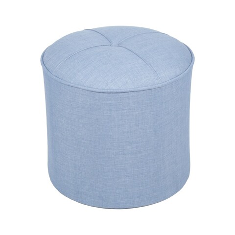 Taburet, Atelier del Sofa, 558ZEN1356, Lemn de brad, Albastru indigo