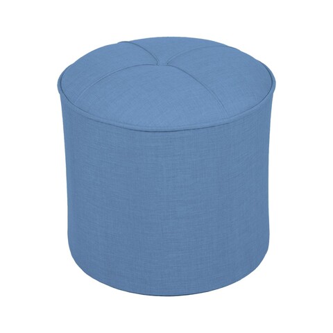 Taburet, Atelier del Sofa, 558ZEN1358, Lemn de brad, Albastru