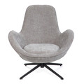 Fotoliu Lunaire, Homla, 86x76x87 cm, metal/poliester, gri