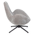 Fotoliu Lunaire, Homla, 86x76x87 cm, metal/poliester, gri