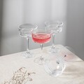 Set 4 pahare Brillare, Homla, 250 ml, sticla, transparent