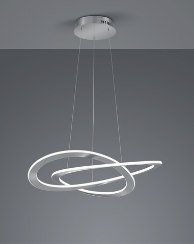 Lustra Oakland, TRIO, 71x150 cm, 52W, 1x SMD, metal, nichel mat