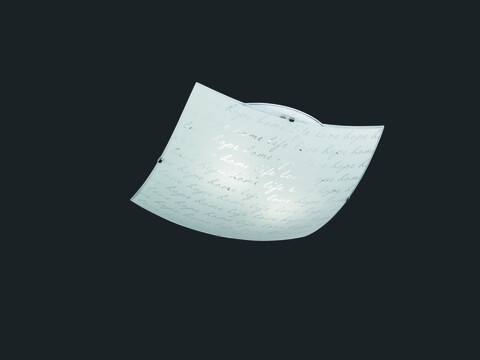 Plafoniera Signa, TRIO, 40x40x9.5 cm, 40W, 2x E27, metal, alb