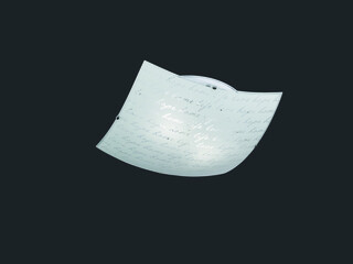 40x40x9.5 cm, Alb, Plafoniera