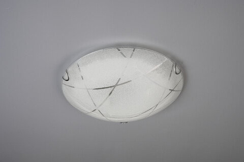 Plafoniera Sandrina, TRIO, 30x9 cm, 40W, 1x E27, sticla, alb