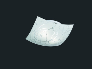 40x40x9.5 cm, Alb, Plafoniera