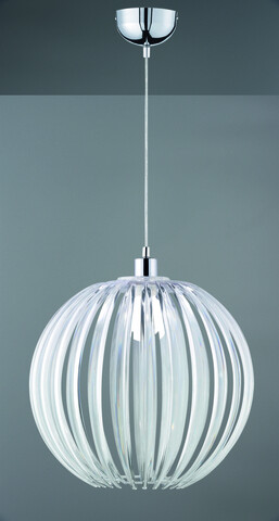 Lustra Zucca, TRIO, 40x150 cm, 60W, 1x E27, acril, argintiu/transparent