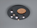Plafoniera Zodiac, TRIO, 50x10 cm, 42W, 1x SMD, metal, negru mat