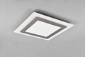 Plafoniera Morgan, TRIO, 45x45x4.2 cm, 46W, 1x SMD, metal, nichel mat/alb