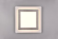 Plafoniera Morgan, TRIO, 45x45x4.2 cm, 46W, 1x SMD, metal, nichel mat/alb